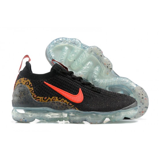 Scarpe Air VaporMax 2021 Flyknit Nero Rosso Donna/Uomo