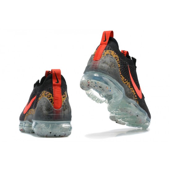 Scarpe Air VaporMax 2021 Flyknit Nero Rosso Donna/Uomo