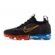 Scarpe Air VaporMax 2021 Flyknit Nero Rosso and Blu Donna/Uomo