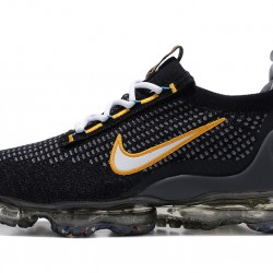 Scarpe Air VaporMax 2021 Flyknit Nero Giallo DH4086-001 Donna/Uomo