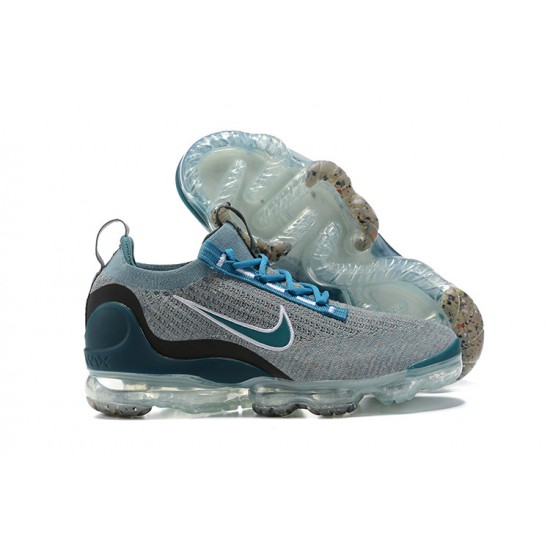 Scarpe Air VaporMax 2021 Flyknit Blu Grigio DC9394-400 Donna/Uomo