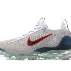 Scarpe Air VaporMax 2021 Flyknit Blu Rosso DC9454-100 Donna/Uomo