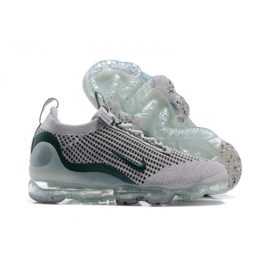 Scarpe Air VaporMax 2021 Flyknit Grigio Verde DN3074-001 Donna/Uomo