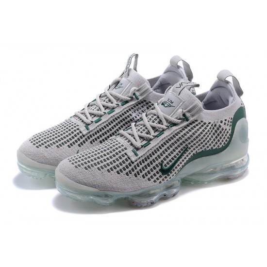 Scarpe Air VaporMax 2021 Flyknit Grigio Verde DN3074-001 Donna/Uomo