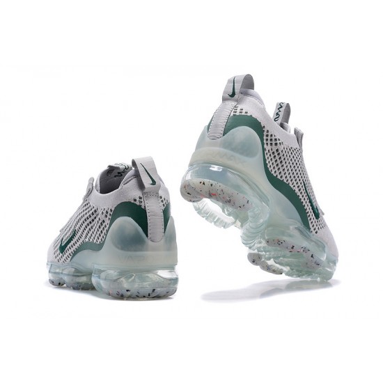 Scarpe Air VaporMax 2021 Flyknit Grigio Verde DN3074-001 Donna/Uomo