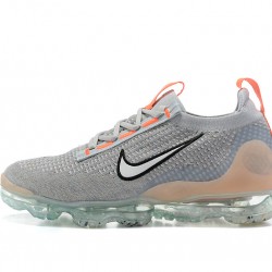 Scarpe Air VaporMax 2021 Flyknit Grigio Arancia DH4084-002 Donna/Uomo