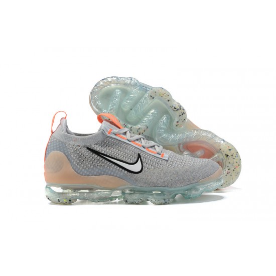 Scarpe Air VaporMax 2021 Flyknit Grigio Arancia DH4084-002 Donna/Uomo