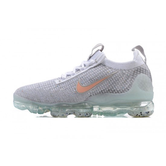 Scarpe Air VaporMax 2021 Flyknit Grigio Arancia DH4090-002 Donna/Uomo