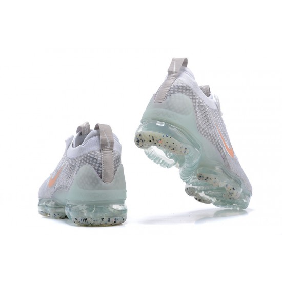 Scarpe Air VaporMax 2021 Flyknit Grigio Arancia DH4090-002 Donna/Uomo