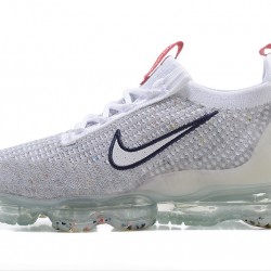 Scarpe Air VaporMax 2021 Flyknit Grigio Rosso DB1550-003 Donna/Uomo