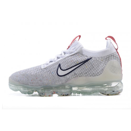 Scarpe Air VaporMax 2021 Flyknit Grigio Rosso DB1550-003 Donna/Uomo