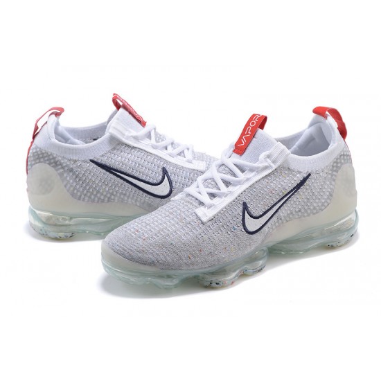 Scarpe Air VaporMax 2021 Flyknit Grigio Rosso DB1550-003 Donna/Uomo