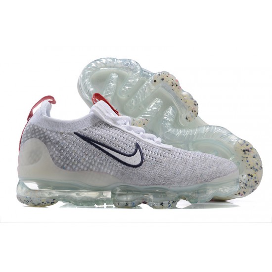 Scarpe Air VaporMax 2021 Flyknit Grigio Rosso DB1550-003 Donna/Uomo