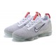 Scarpe Air VaporMax 2021 Flyknit Grigio Rosso DB1550-003 Donna/Uomo