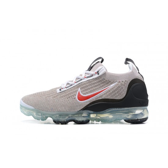 Scarpe Air VaporMax 2021 Flyknit Grigio Rosso DH4085-003 Donna/Uomo