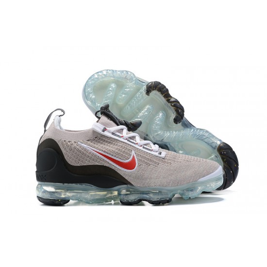 Scarpe Air VaporMax 2021 Flyknit Grigio Rosso DH4085-003 Donna/Uomo