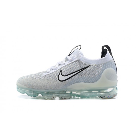 Scarpe Air VaporMax 2021 Flyknit Bianco Nero DB1550-100 Donna/Uomo