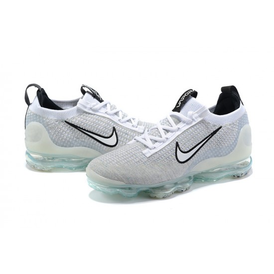 Scarpe Air VaporMax 2021 Flyknit Bianco Nero DB1550-100 Donna/Uomo