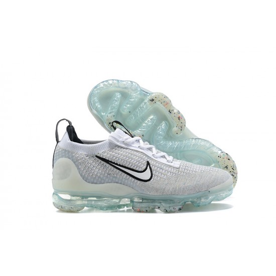 Scarpe Air VaporMax 2021 Flyknit Bianco Nero DB1550-100 Donna/Uomo