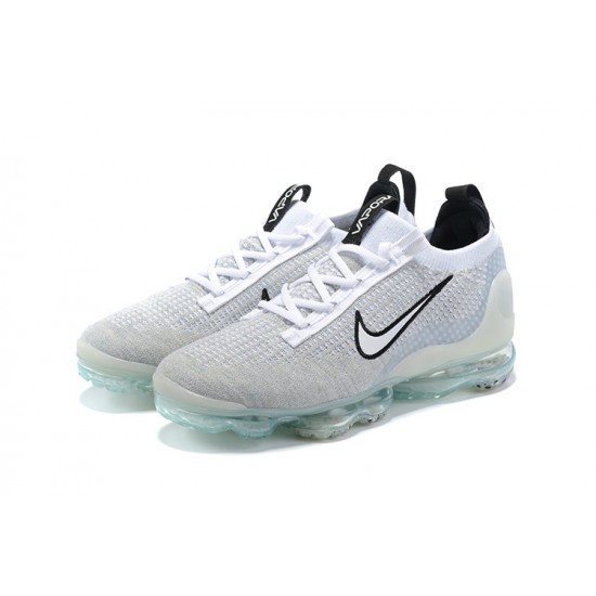 Scarpe Air VaporMax 2021 Flyknit Bianco Nero DB1550-100 Donna/Uomo