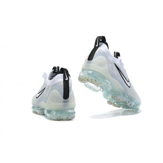 Scarpe Air VaporMax 2021 Flyknit Bianco Nero DB1550-100 Donna/Uomo