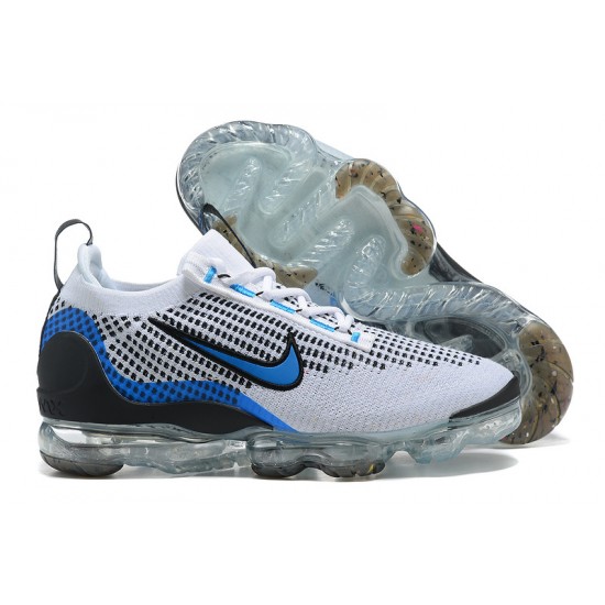 Scarpe Air VaporMax 2021 Flyknit Bianco Blu DM0025-001 Donna/Uomo