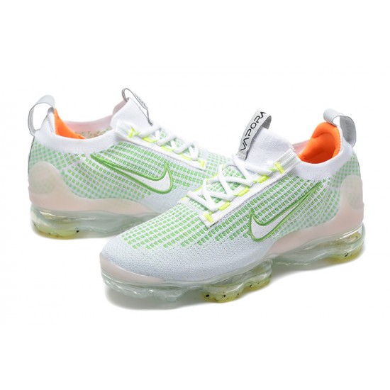 Scarpe Air VaporMax 2021 Flyknit Bianco Verde FD0871-100 Donna/Uomo