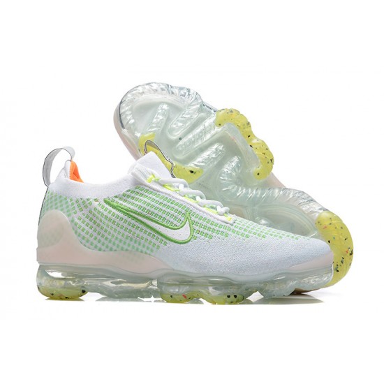 Scarpe Air VaporMax 2021 Flyknit Bianco Verde FD0871-100 Donna/Uomo