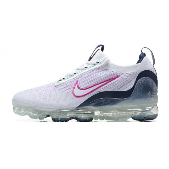 Scarpe Air VaporMax 2021 Flyknit Bianco Rosa DB1550-105 Donna/Uomo