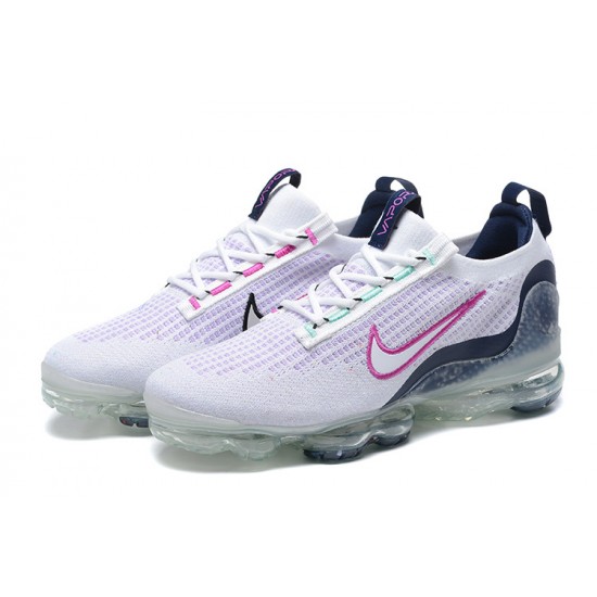 Scarpe Air VaporMax 2021 Flyknit Bianco Rosa DB1550-105 Donna/Uomo