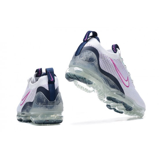 Scarpe Air VaporMax 2021 Flyknit Bianco Rosa DB1550-105 Donna/Uomo