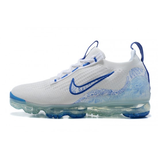 Scarpe Air VaporMax 2021 Flyknit Bianco and Blu Donna/Uomo