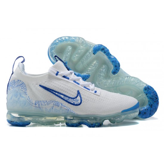 Scarpe Air VaporMax 2021 Flyknit Bianco and Blu Donna/Uomo