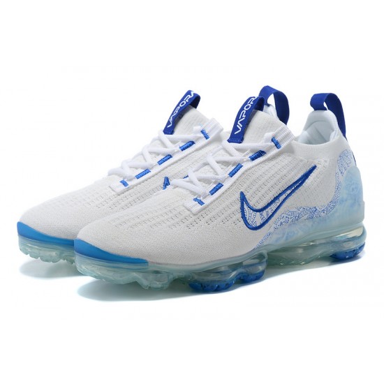 Scarpe Air VaporMax 2021 Flyknit Bianco and Blu Donna/Uomo