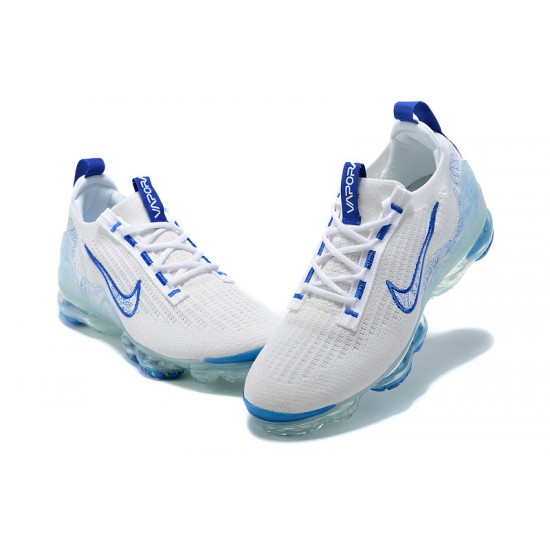 Scarpe Air VaporMax 2021 Flyknit Bianco and Blu Donna/Uomo