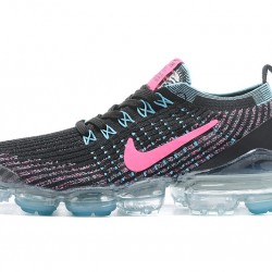 Scarpe Air VaporMax Flyknit 3 Nero Rosa AJ5910-101 Donna/Uomo