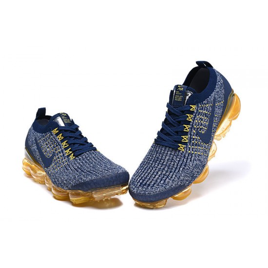 Scarpe Air VaporMax Flyknit 3 Blu Giallo AJ6900-444 Donna/Uomo