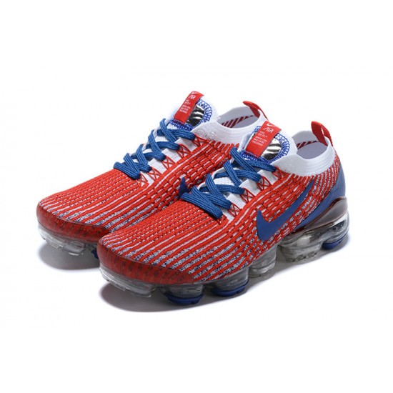 Scarpe Air VaporMax Flyknit 3 Rosso Blu CW5585-100 Donna/Uomo