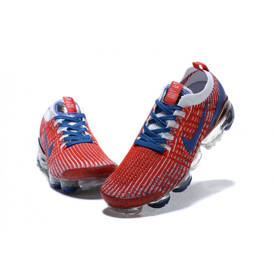 Scarpe Air VaporMax Flyknit 3 Rosso Blu CW5585-100 Donna/Uomo