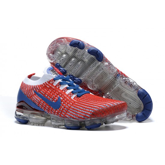 Scarpe Air VaporMax Flyknit 3 Rosso Blu CW5585-100 Donna/Uomo