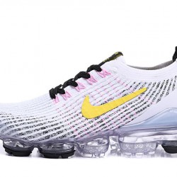 Scarpe Air VaporMax Flyknit 3 Bianco Giallo AJ6900-103 Donna/Uomo