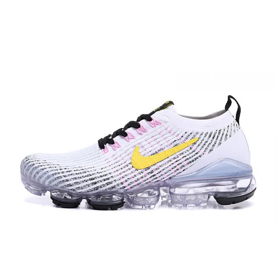 Scarpe Air VaporMax Flyknit 3 Bianco Giallo AJ6900-103 Donna/Uomo