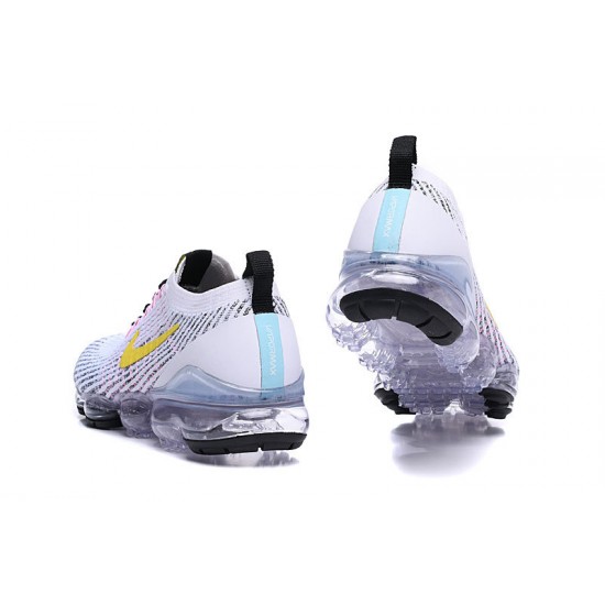 Scarpe Air VaporMax Flyknit 3 Bianco Giallo AJ6900-103 Donna/Uomo