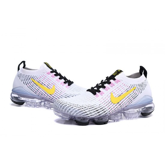 Scarpe Air VaporMax Flyknit 3 Bianco Giallo AJ6900-103 Donna/Uomo