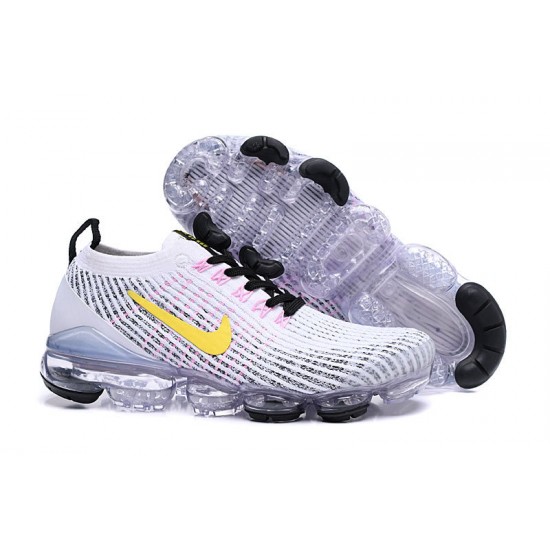 Scarpe Air VaporMax Flyknit 3 Bianco Giallo AJ6900-103 Donna/Uomo