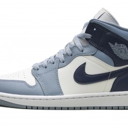 Nike Air Jordan 1 Mid Donna Two-Tone Blue BQ6472-140 Scarpe