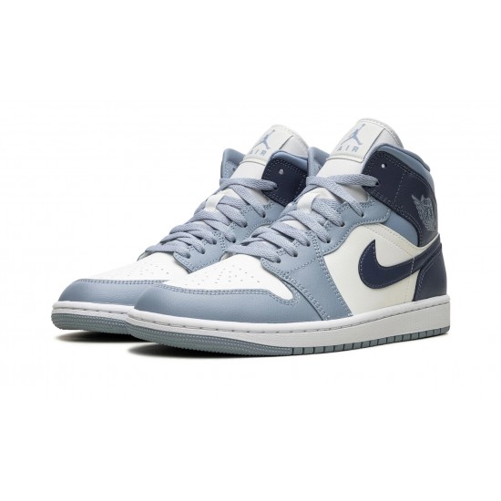 Nike Air Jordan 1 Mid Donna Two-Tone Blue BQ6472-140 Scarpe