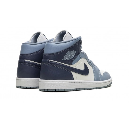 Nike Air Jordan 1 Mid Donna Two-Tone Blue BQ6472-140 Scarpe