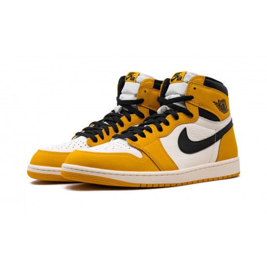 Nike Air Jordan 1 Retro High OG Uomo Yellow Ochre DZ5485-701 Scarpe